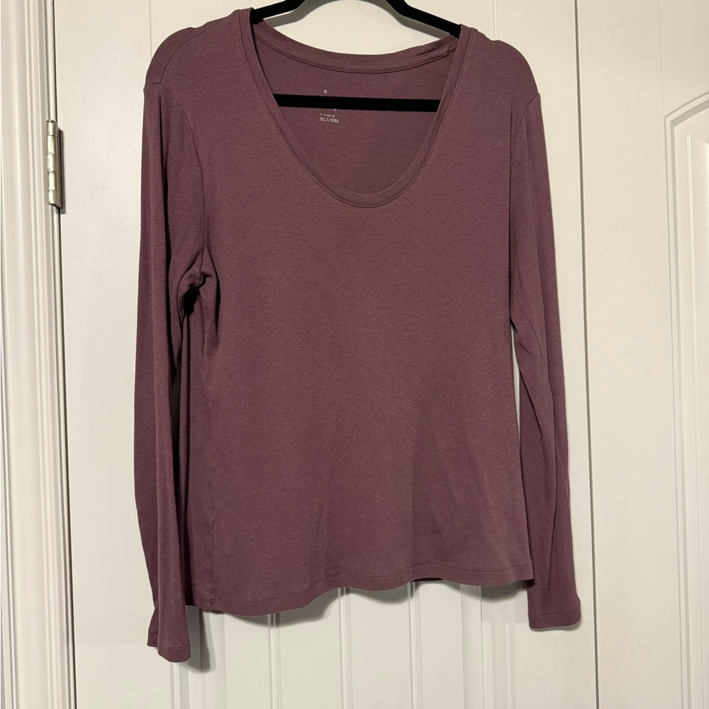 Women's Mauve Long Sleeve Top